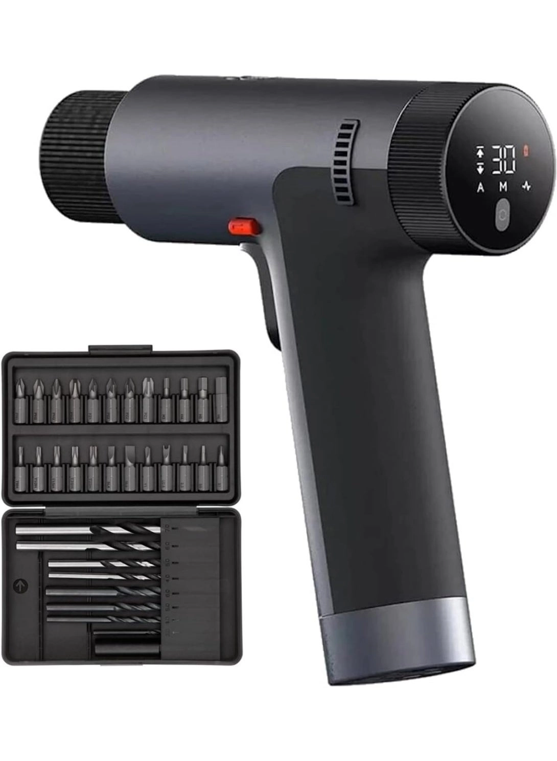 12V Max Brushless Cordless Drill - 30nm 30-speed Smart Display