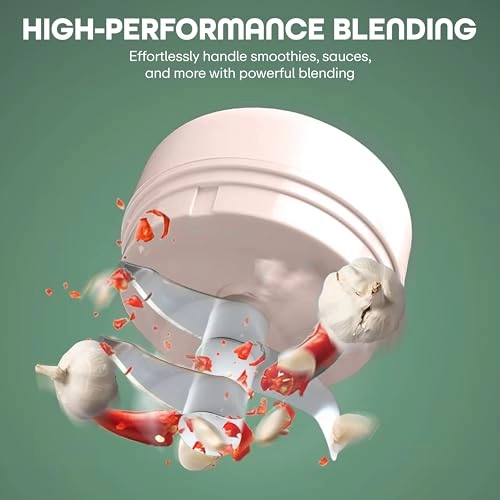 Mini Electric Garlic Chopper - 250ml USB Rechargeable