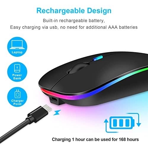 Wireless Computer Mouse - Bluetooth USB