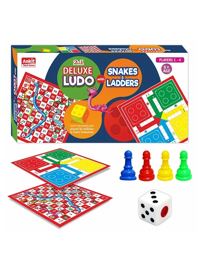 Ankit Toys & Games LUDO GAME - Double Sided Multicolour