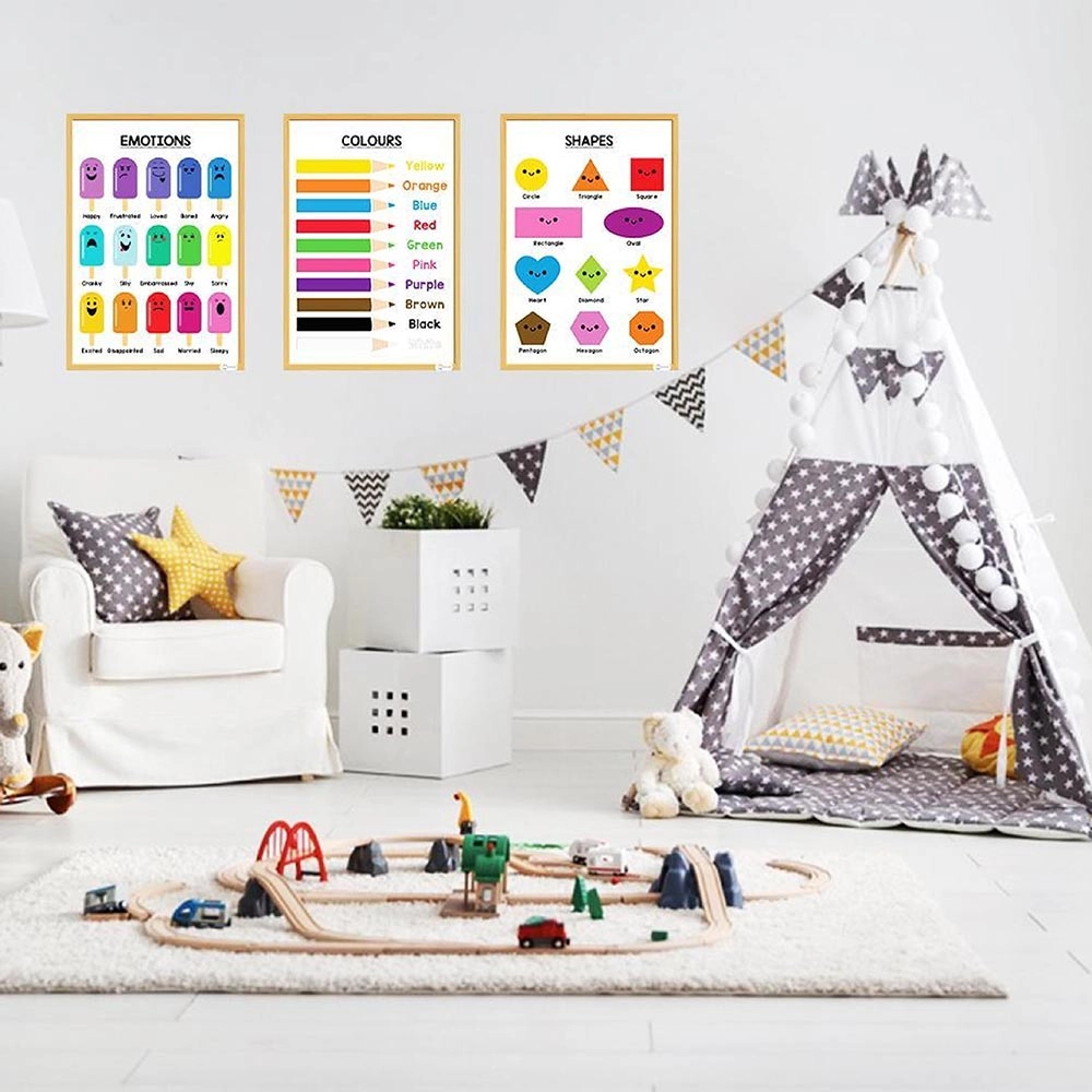 Arabic Educational Preschool Posters Chart - thick paper card 44.6 x 33 x 0.9 cm