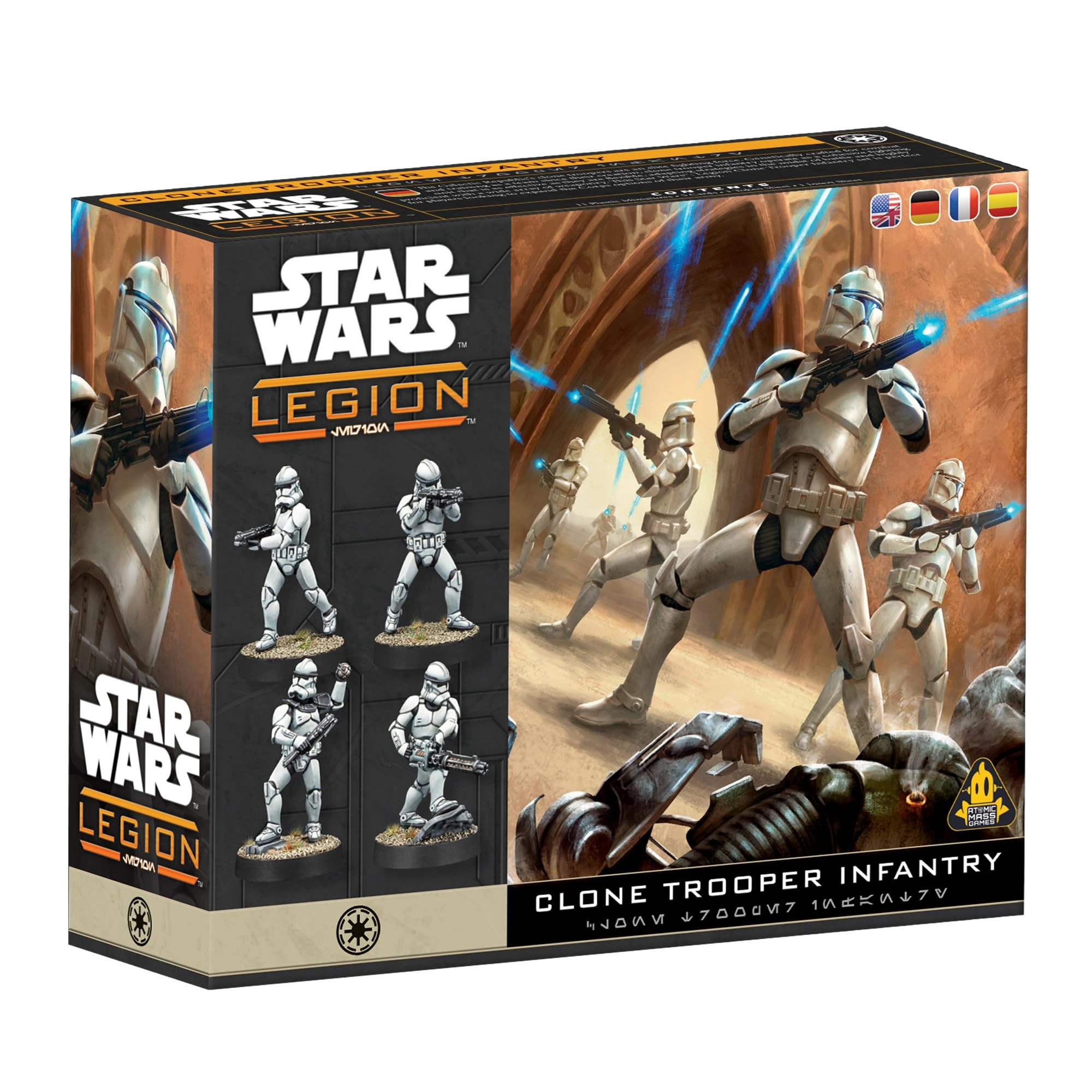 Asmodee Star Wars: Legion - Clone Trooper Infantry - Galactic Republic Expansion - Miniatures Game