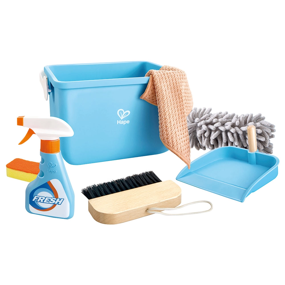 Clean-Up Bucket Playroom Cleaning Playset - 3 years+ 7 pieces
