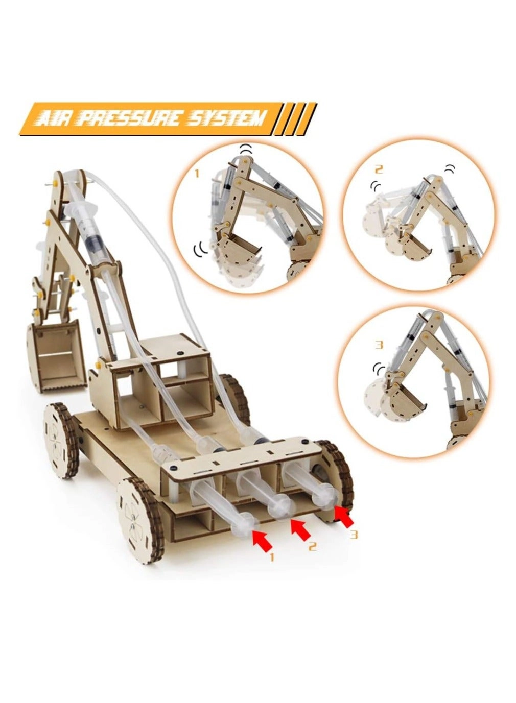 Wooden Excavator - 106 pcs