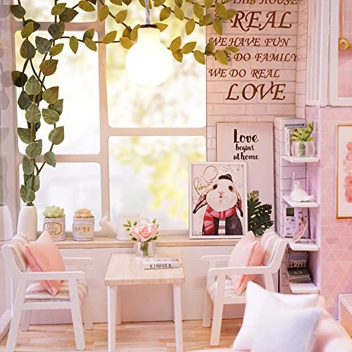 DIY Miniature Dollhouse Kit - Pink