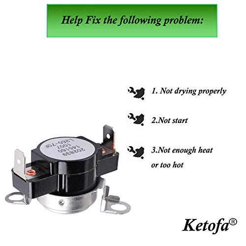 High-Limit Thermostat - Compatible with Frigidaire Electrolux Crosley Gibson Kelvinator Tappan White-Westinghouse