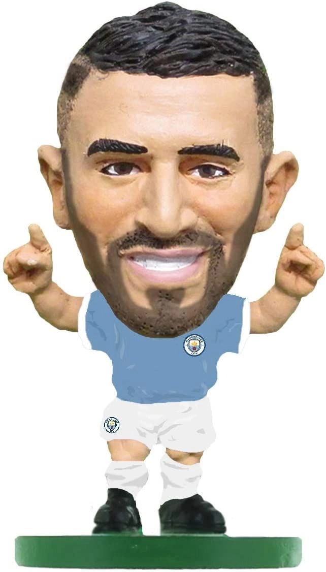 SOCCERSTARZ Riyad Mahrez - Man City - Home Kit Figure