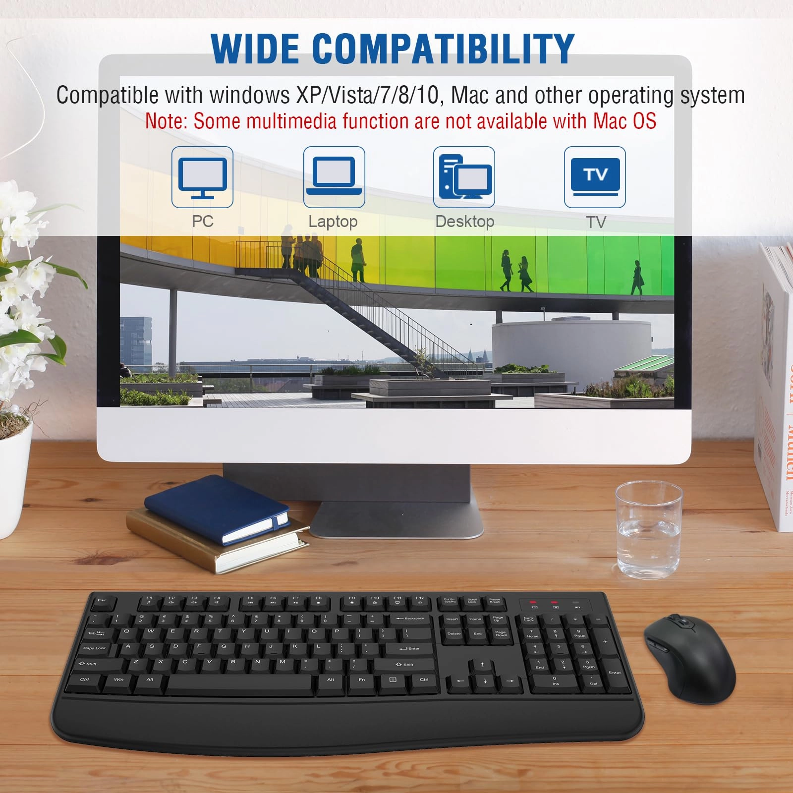 Keyboard and Mouse Combo - QWERTY Wireless