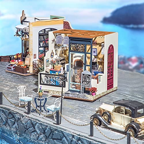 Dollhouse Kitchen Bakery Kit - cream Wood