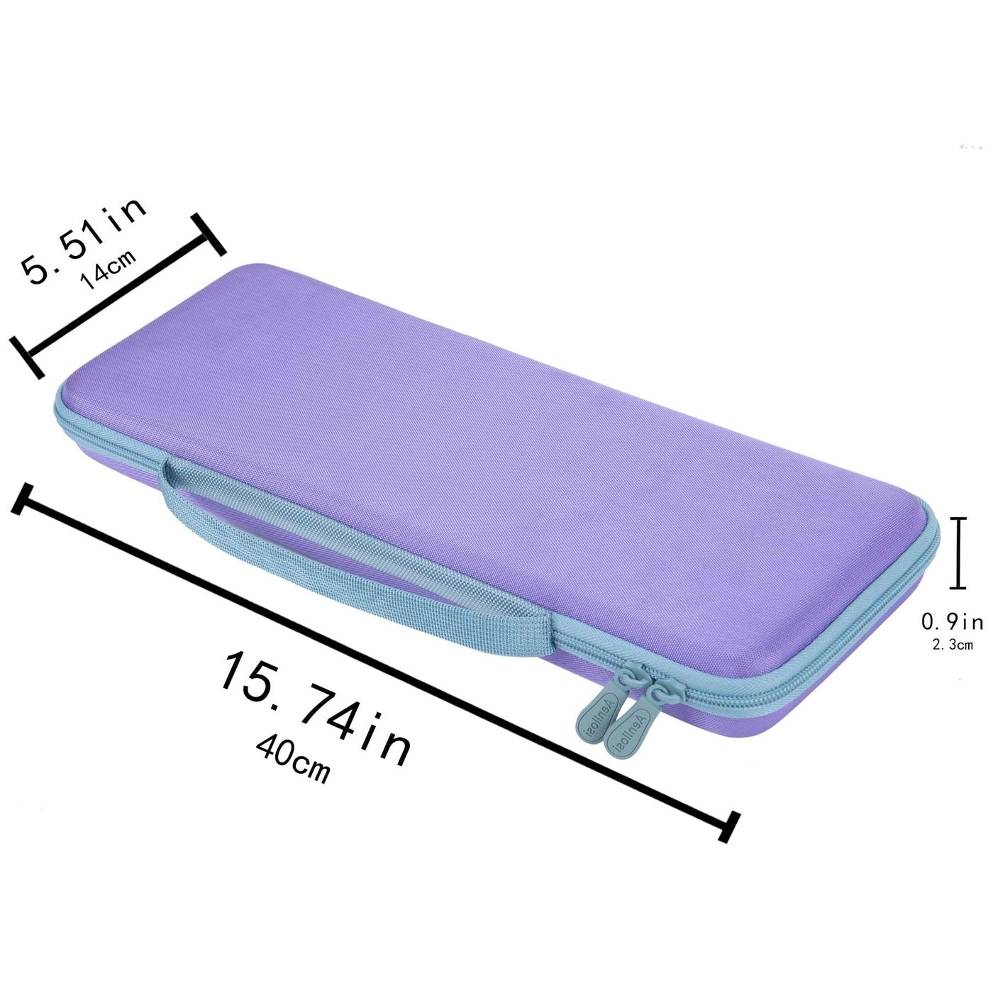 Hard Carrying Case Compatible with Logitech POP ICON Combo/POP Keys Mechanical Wireless Keyboard - Purple 15.4*5.5*1.5 inches