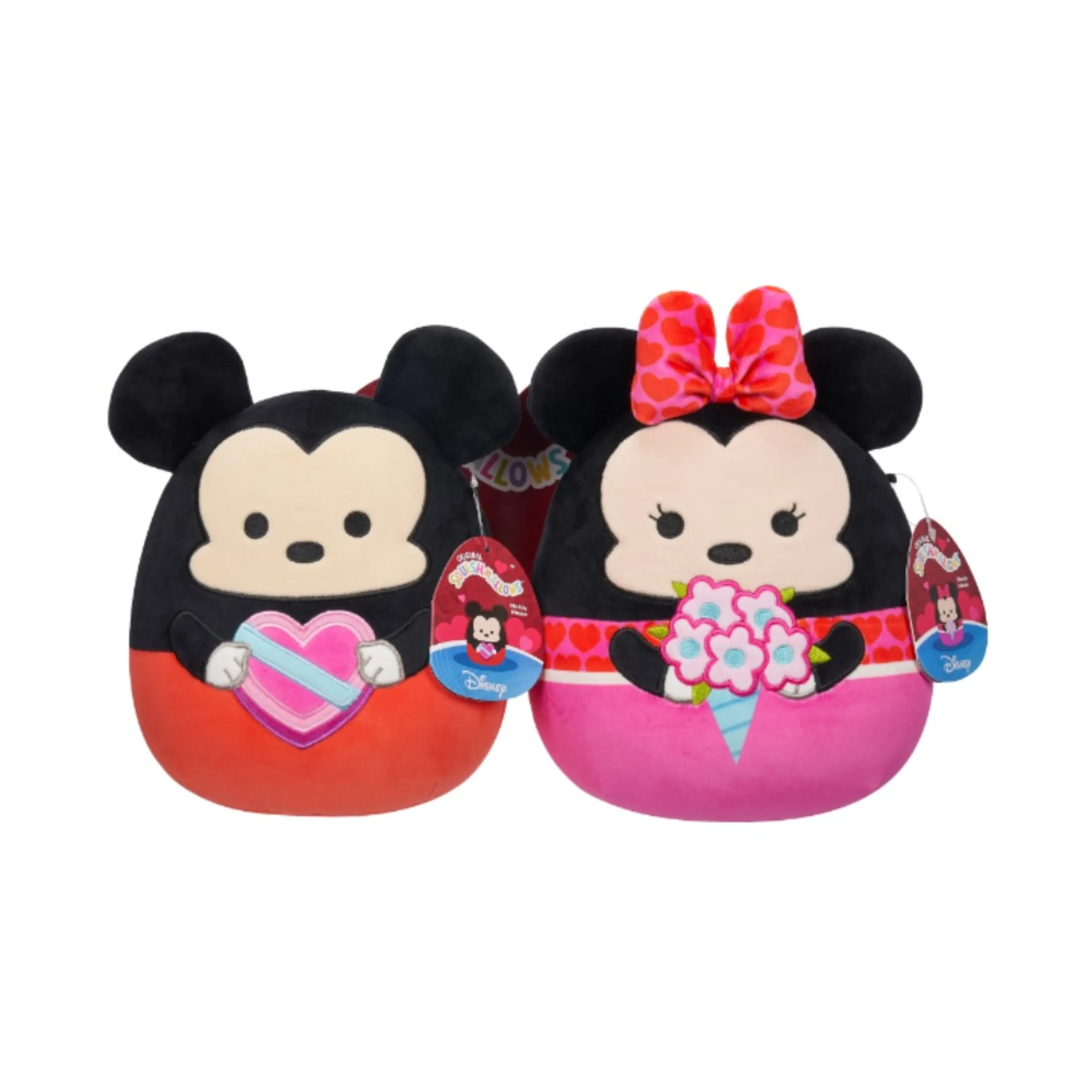 Squishmallows Mickey and Minnie Disney Valentine Pair 30 cm Plush