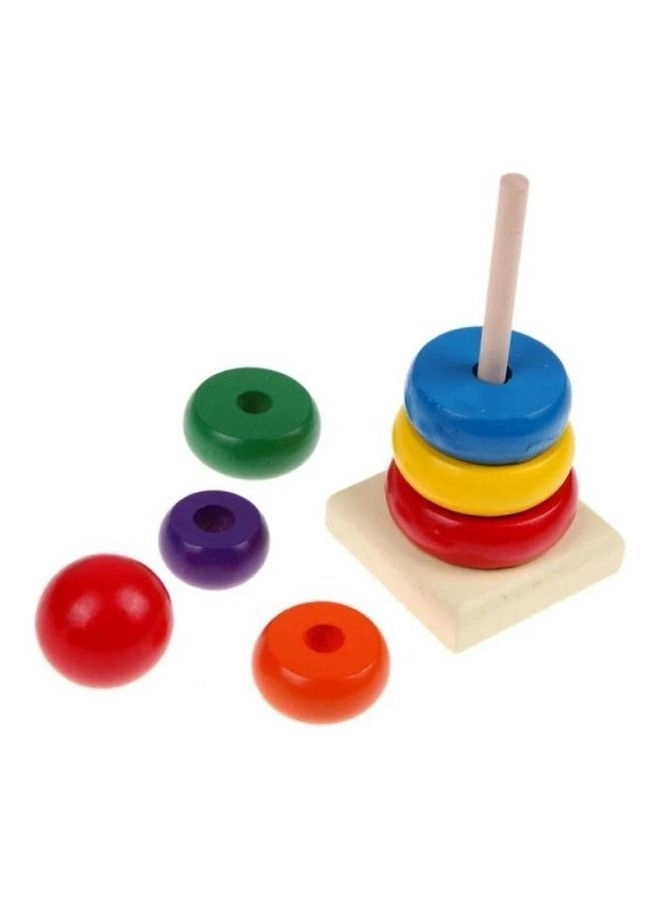 Stacking Rainbow Tower - 4+ Years six pieces