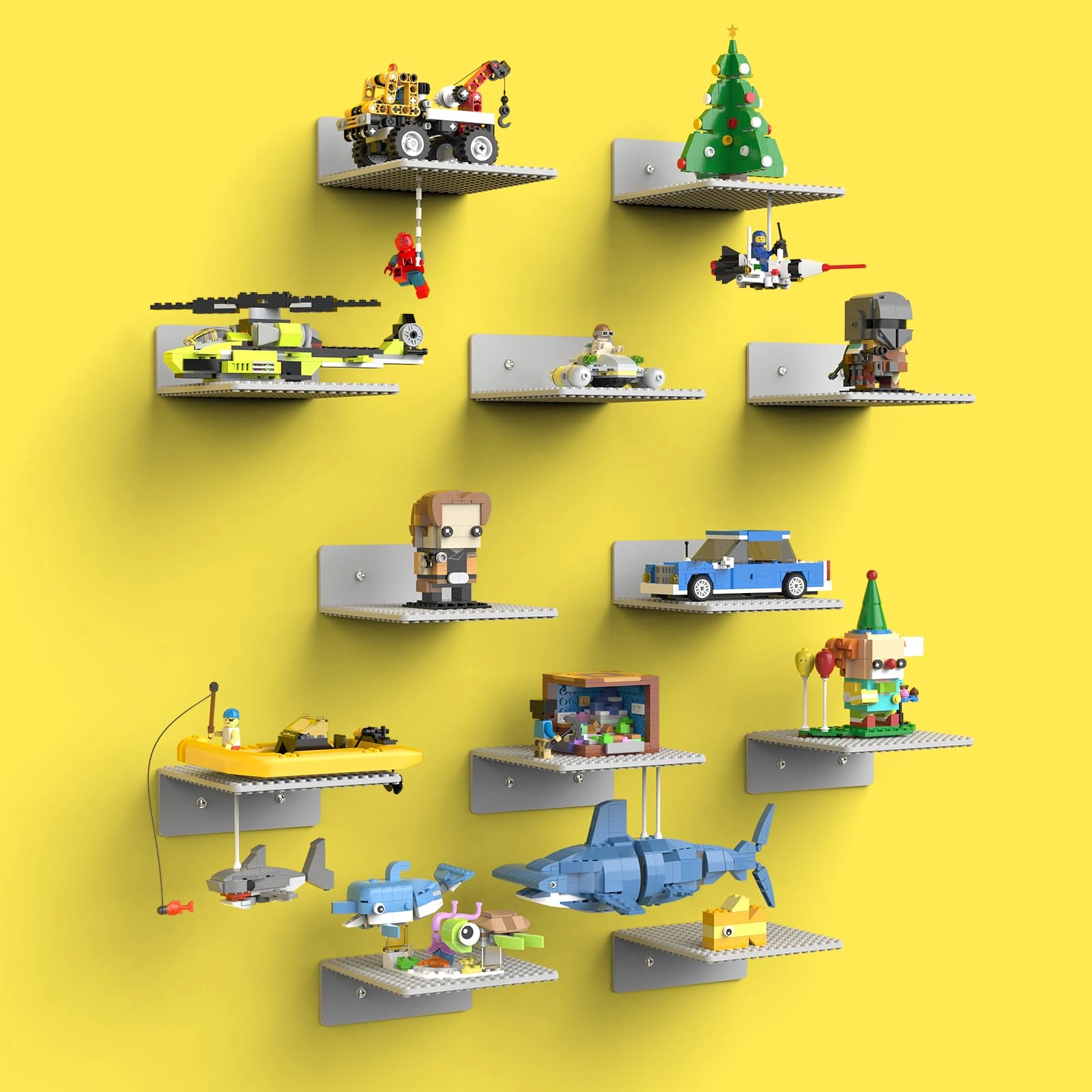 BlissBox Shelves Display for Wall - Acrylonitrile Butadiene Styrene
