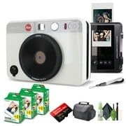 Sofort 2 - White + Travel Bag + Cleaning kit + Fujifilm Instax Mini Instant Film - 20 Exposures + microSDXC Extreme Pro - 128GB