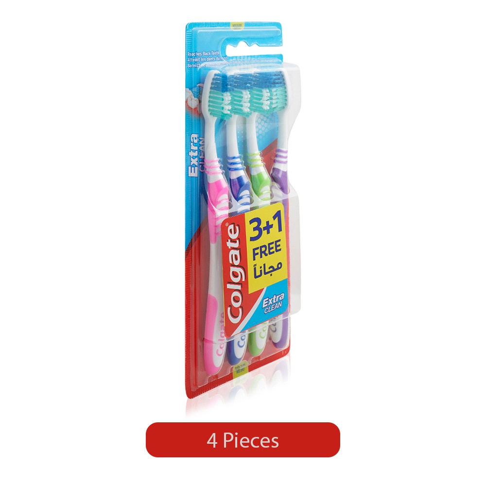 Colgate Extra Clean - Medium 4-Piece Pack