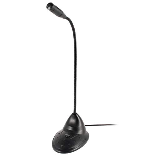 3.5mm Stereo Studio Speech Microphone Mic Stand Mount - Black Small