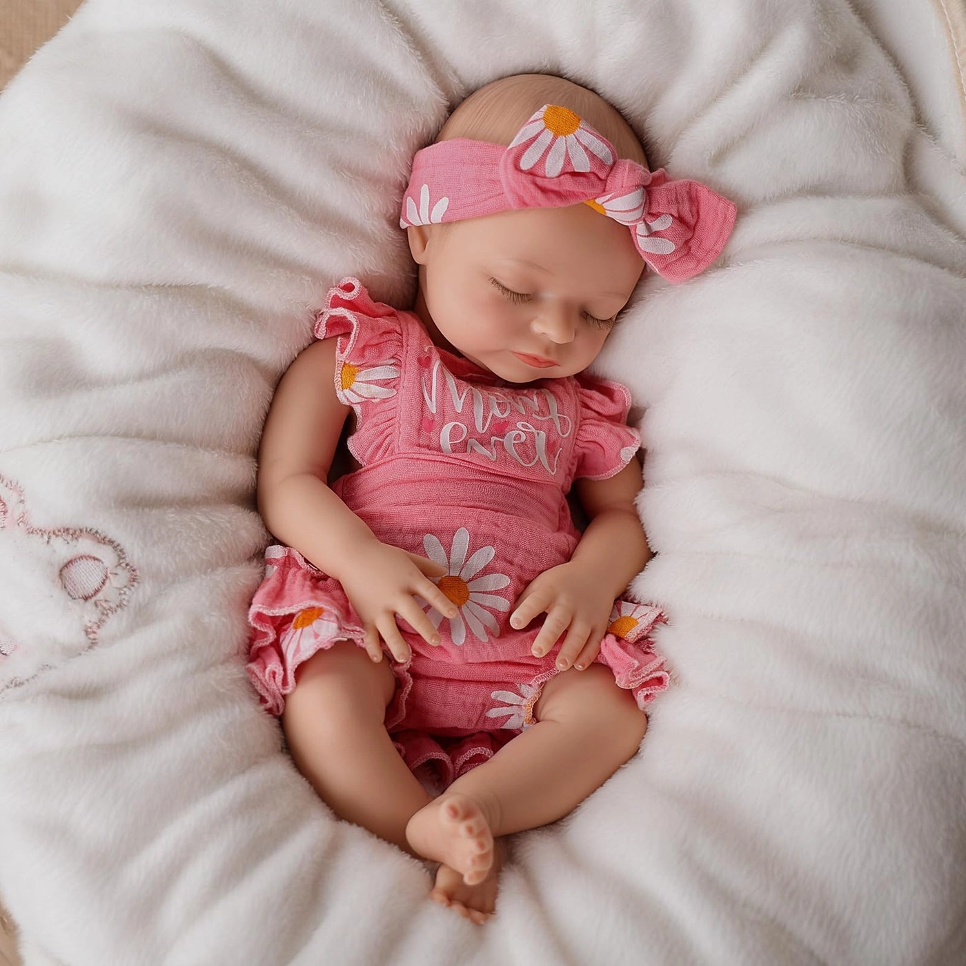 Reborn Baby Doll - 16 Inch Full Platinum Silicone Ages 3+