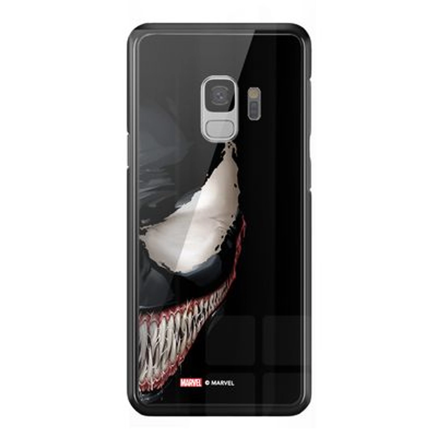 Wackylicious Venom Half Profile Face Back Case for Galaxy S9