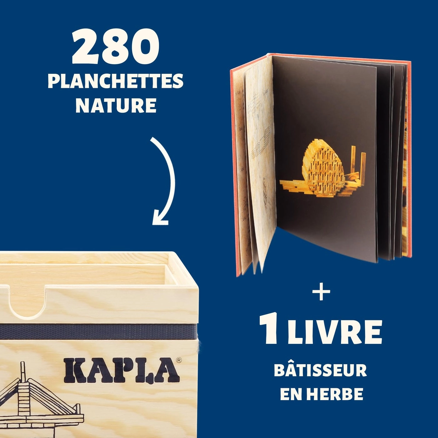 Wooden Construction Set - 280 pcs