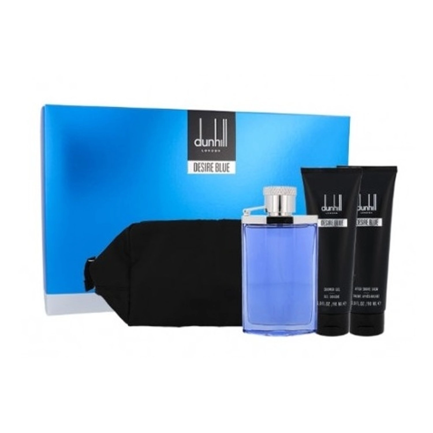 Desire Blue + Shower Gel + After Shave Balm + Bag - Gift Sets 4pc