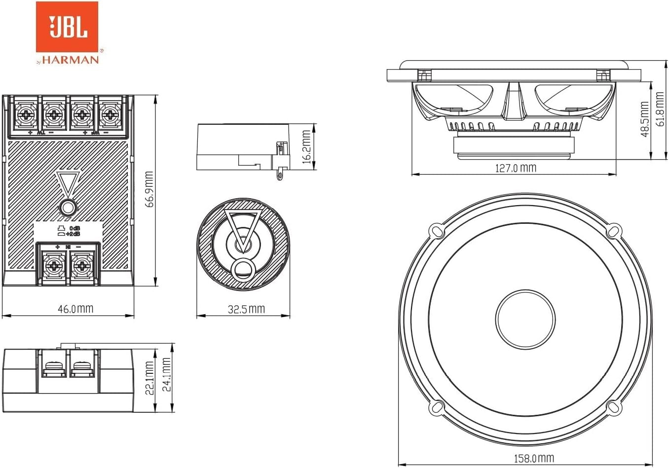 607CF - 6.5 Inches Component