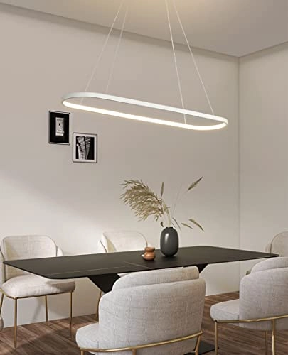 Hanging Dining Table Oval LED Lamp - 200 cm