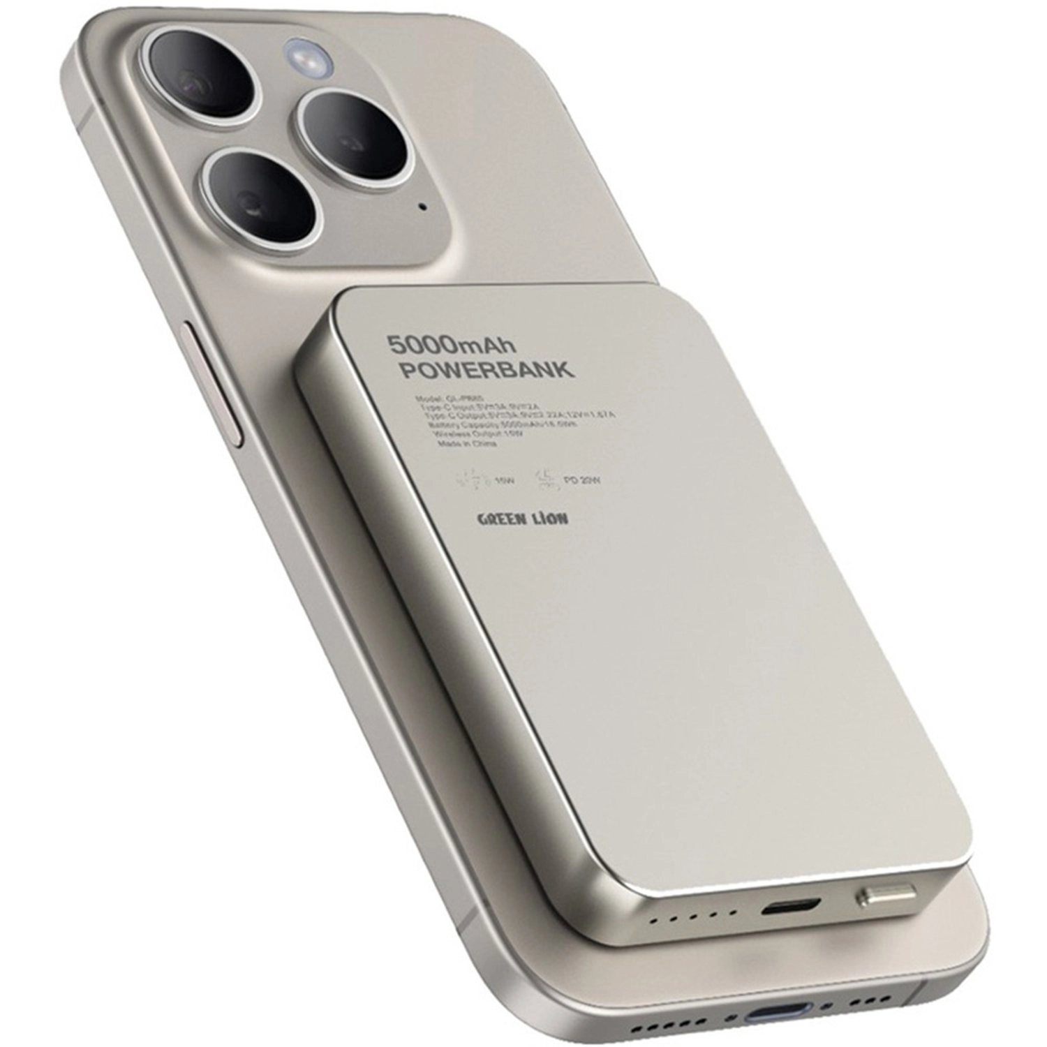 Milton - MagSafe 5000 mAh 5/7.5/10/15 Watts