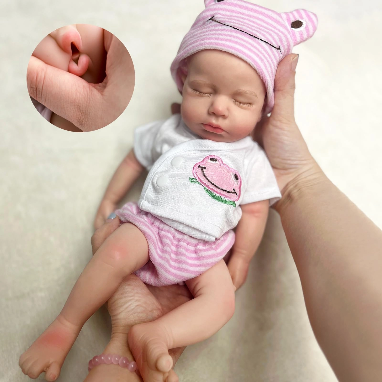 OtardDolls Reborn Baby Doll - 10 Inch Full Silicone Ages 3+ Set