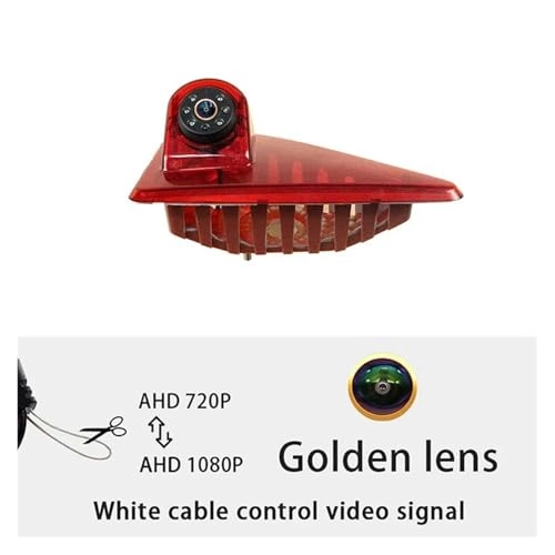 AHD 1080P Gold Lens Brake Light Rear View Reverse Camera - Night vision Wire 1080P