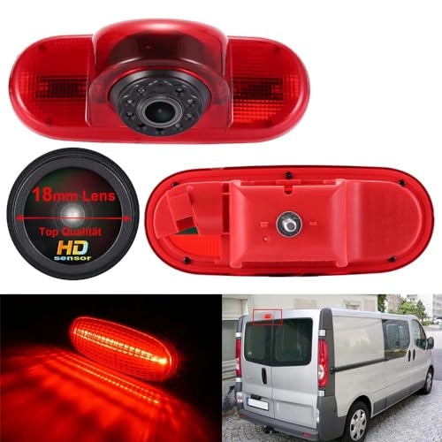 Brake Light Reversing Camera + Rear View Mirror Monitor - Night vision 628 x 586 pixels