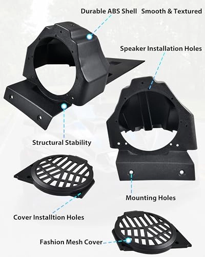 Speaker Pods Panels Behind Seat - Polaris Slingshot S SL SLR R LE 2015-2025