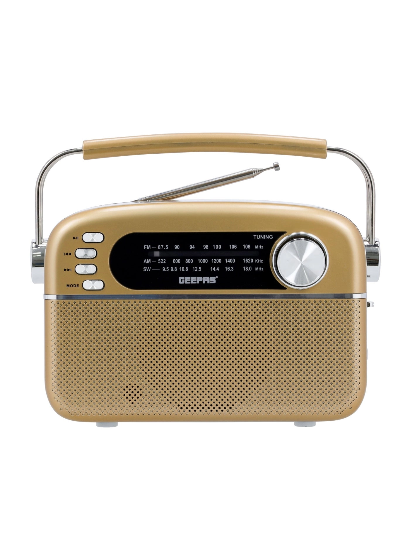 GEEPAS Rechargeable 3 Band Radio