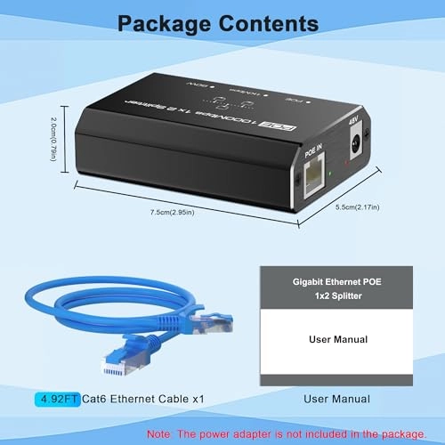 PoE Splitter - 30W 2 802.3at/af Gigabit