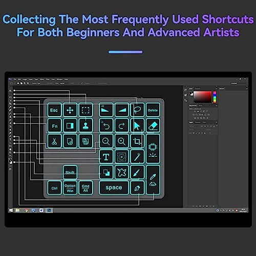Shortcut Keyboard for Adobe Photoshop - Wireless