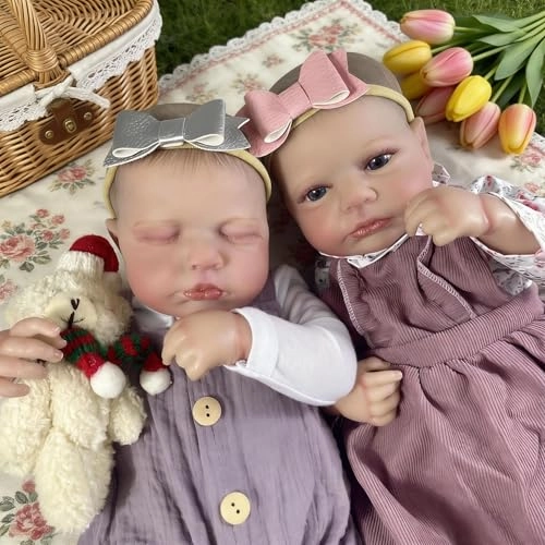 Loulou Reborn Baby Doll - 20 inch Silicone Vinyl Girl Ages 3+