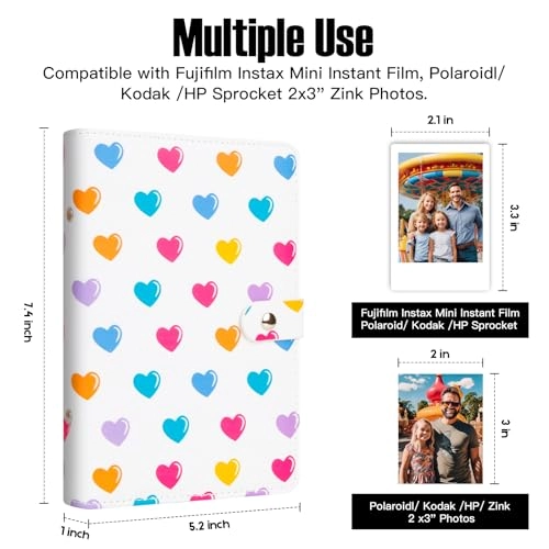 2x3" 156 Pockets Faux Leather Photo Album