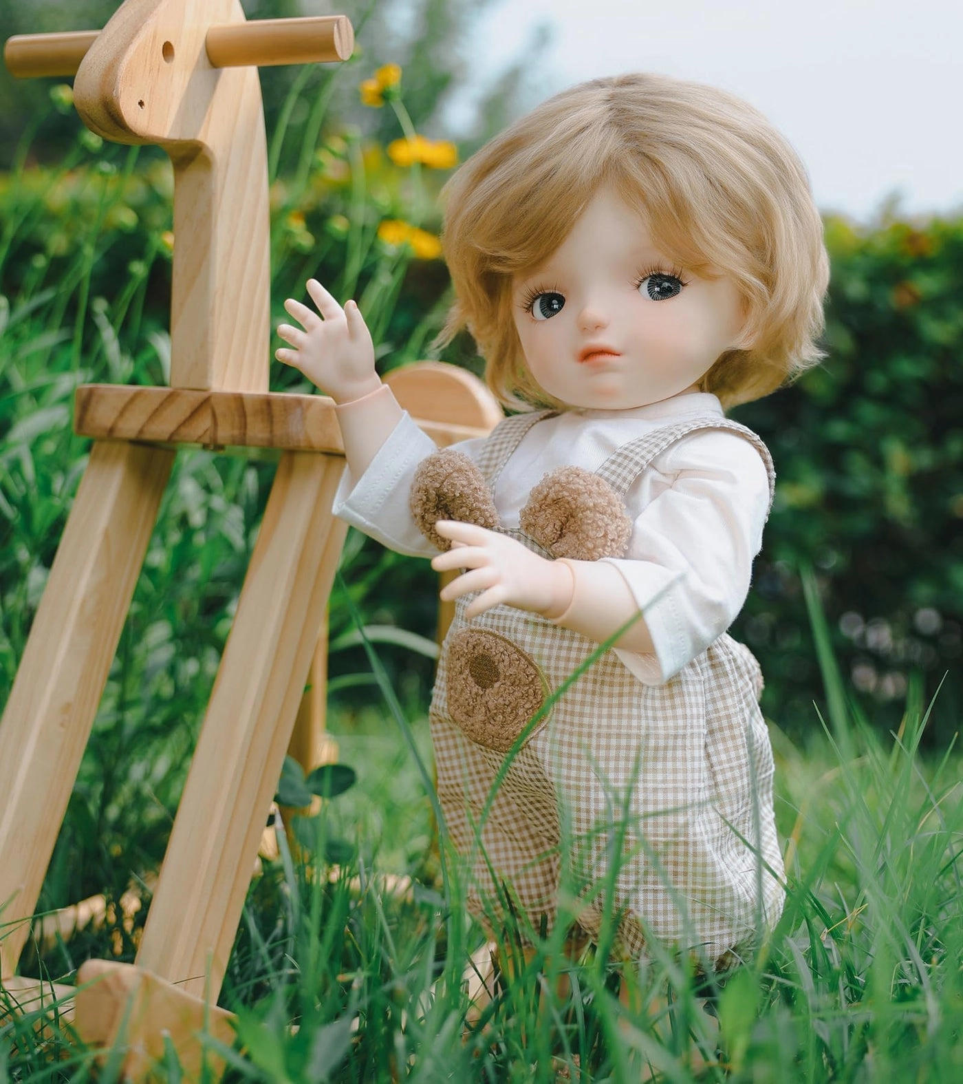 Ball Jointed Doll - 20 Inch 50cm Full Vinyl Gray Glass Eyes Ages 14+