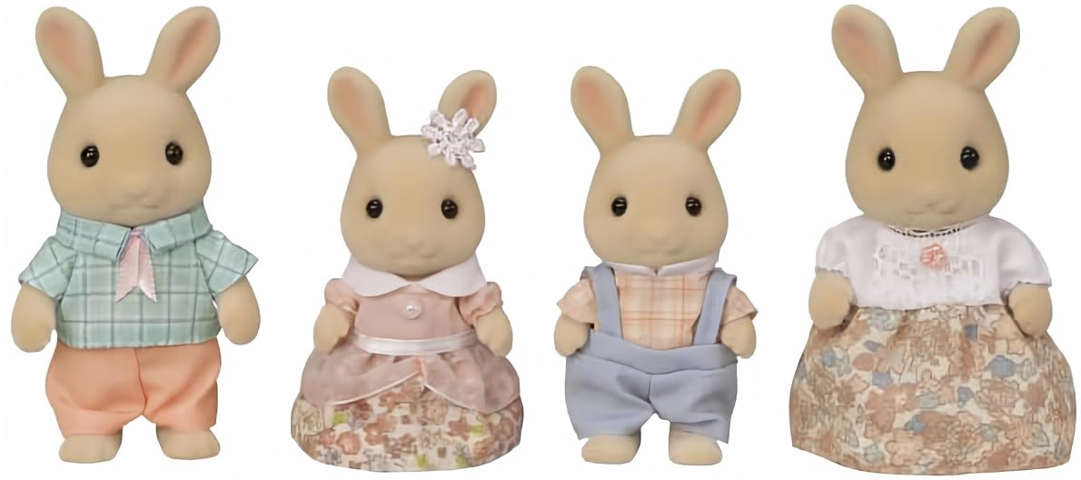 Milk Rabbit Family (CC2075) 4 pcs