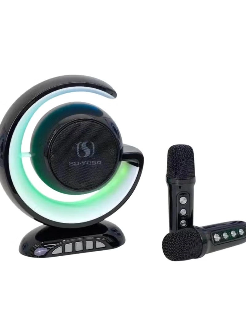 Portable Bluetooth Speaker - Two Wireless Microphones