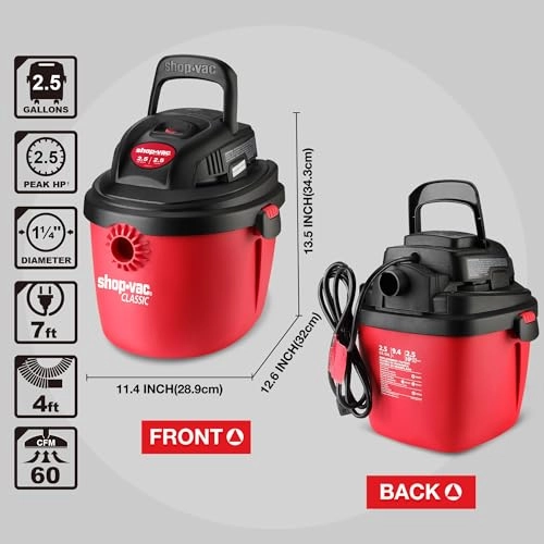 2.5 Gallon Wet/Dry Vacuum (2036000)