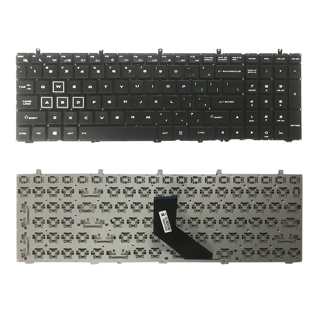HEHXIALIO Laptop Replacement Part Keyboard - US Version For Hasee 911-E1 S2 T1 S2a T2 S3 S1 E1A E1b E1c