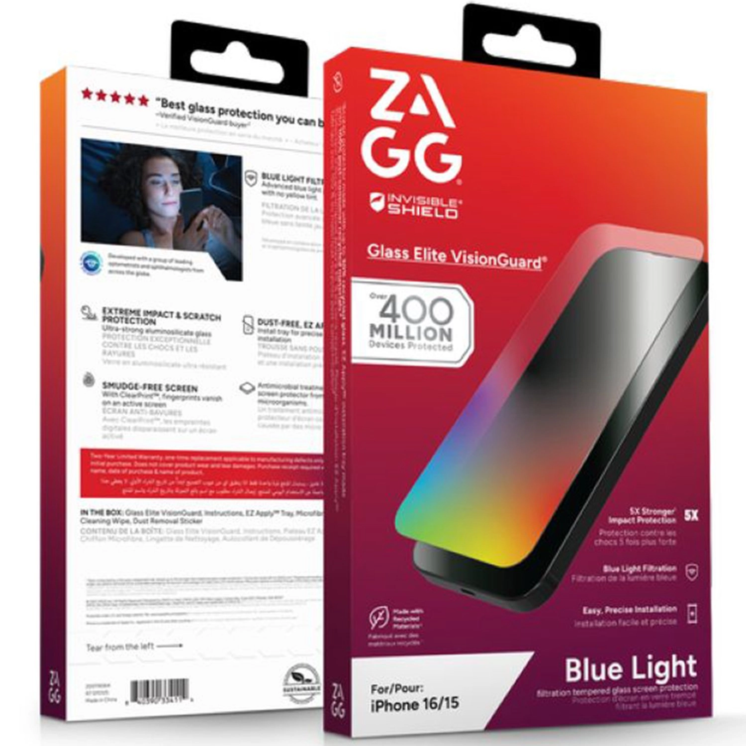 Visionguard Tempered Glass Screen Protector for iPhone 16