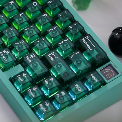 Crystal Clear Keycaps - 114 Keys