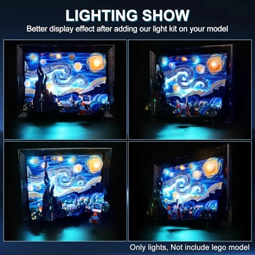 Light Kit for Lego 21333 Vincent Van Gogh The Starry Night - LED USB Powered