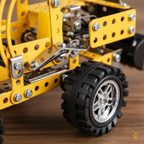 Metal Construction Crane - 256 pcs for ages 3+