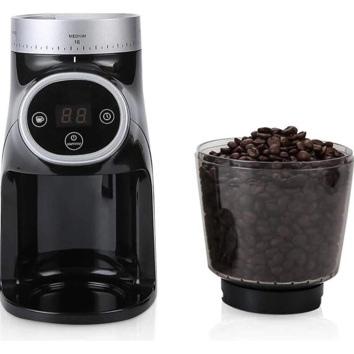 Digital Coffee Grinder - 31 Grind Settings Conical Burr 200W