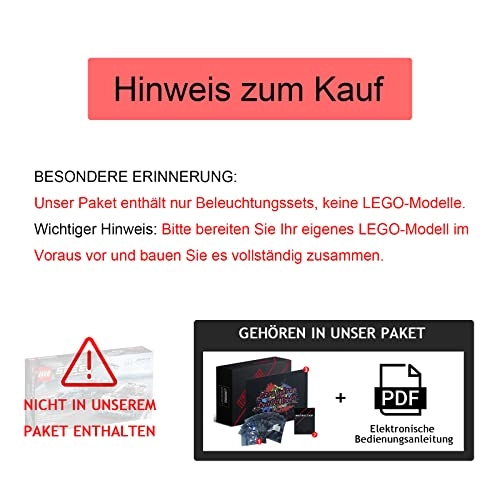 LED Lighting for Lego 76909 Mercedes-AMG F1 W12 E Performance - DIY Lighting Kit Battery Powered