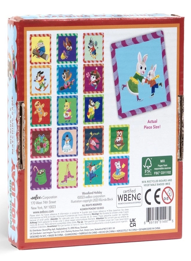 Memory & Matching Game Woodland Holiday - 3+ 18 Themed Matching Pairs