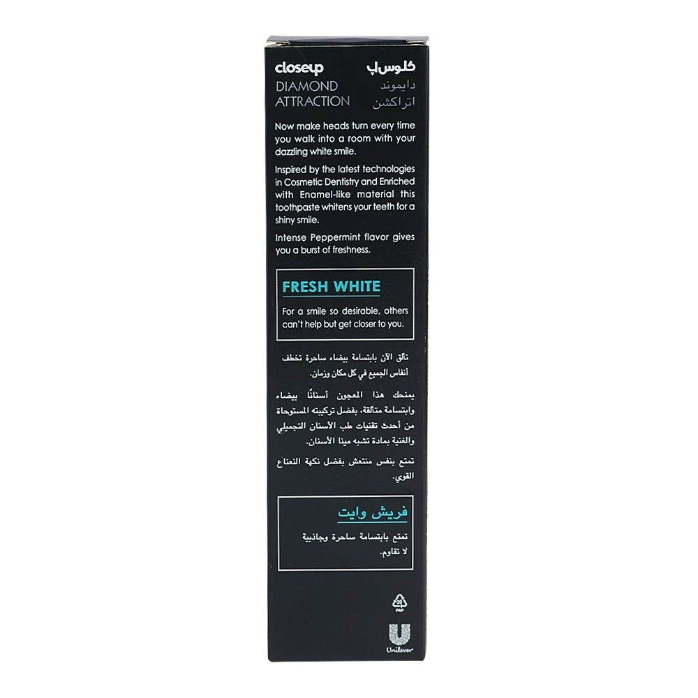 Diamond Attraction Power White Refreshing Menthol Toothpaste 75 ml