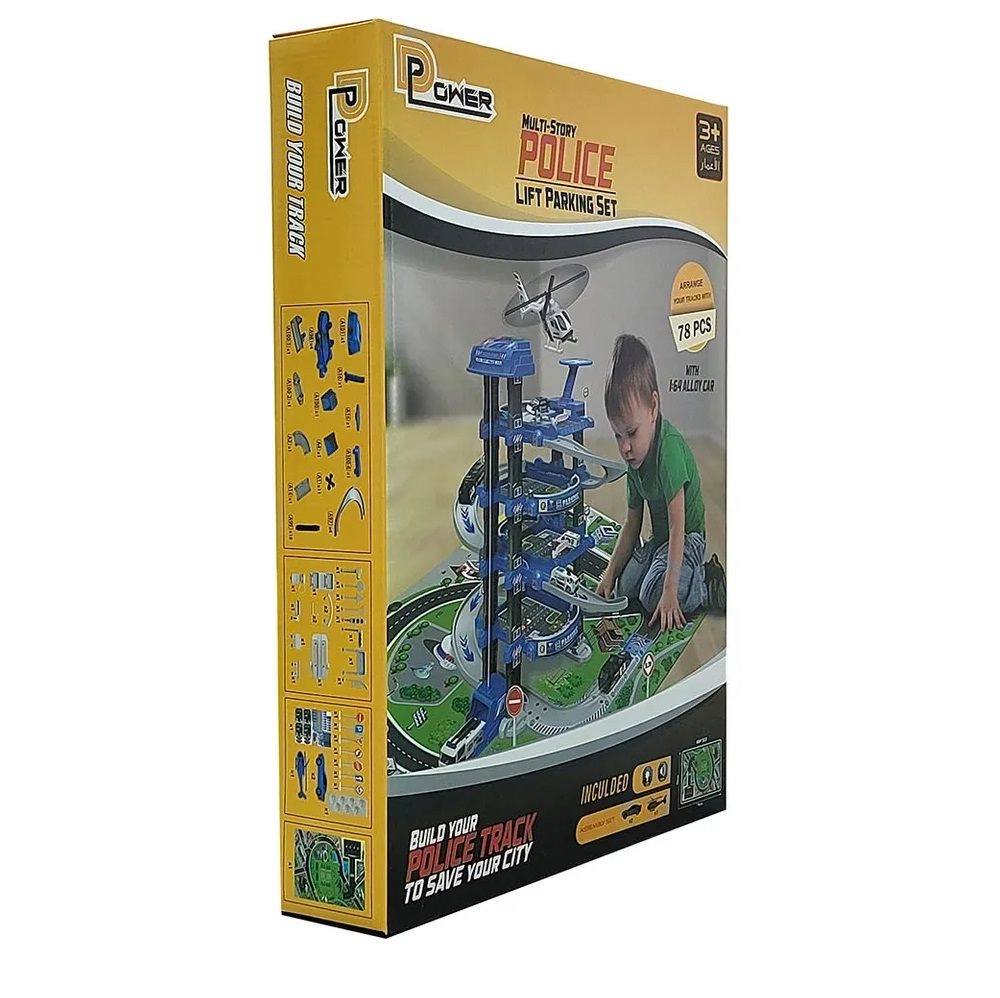 4 Level Police Station Lift Parking - Police 78 pcs